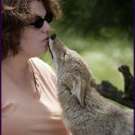 Sara and Coyote Pup